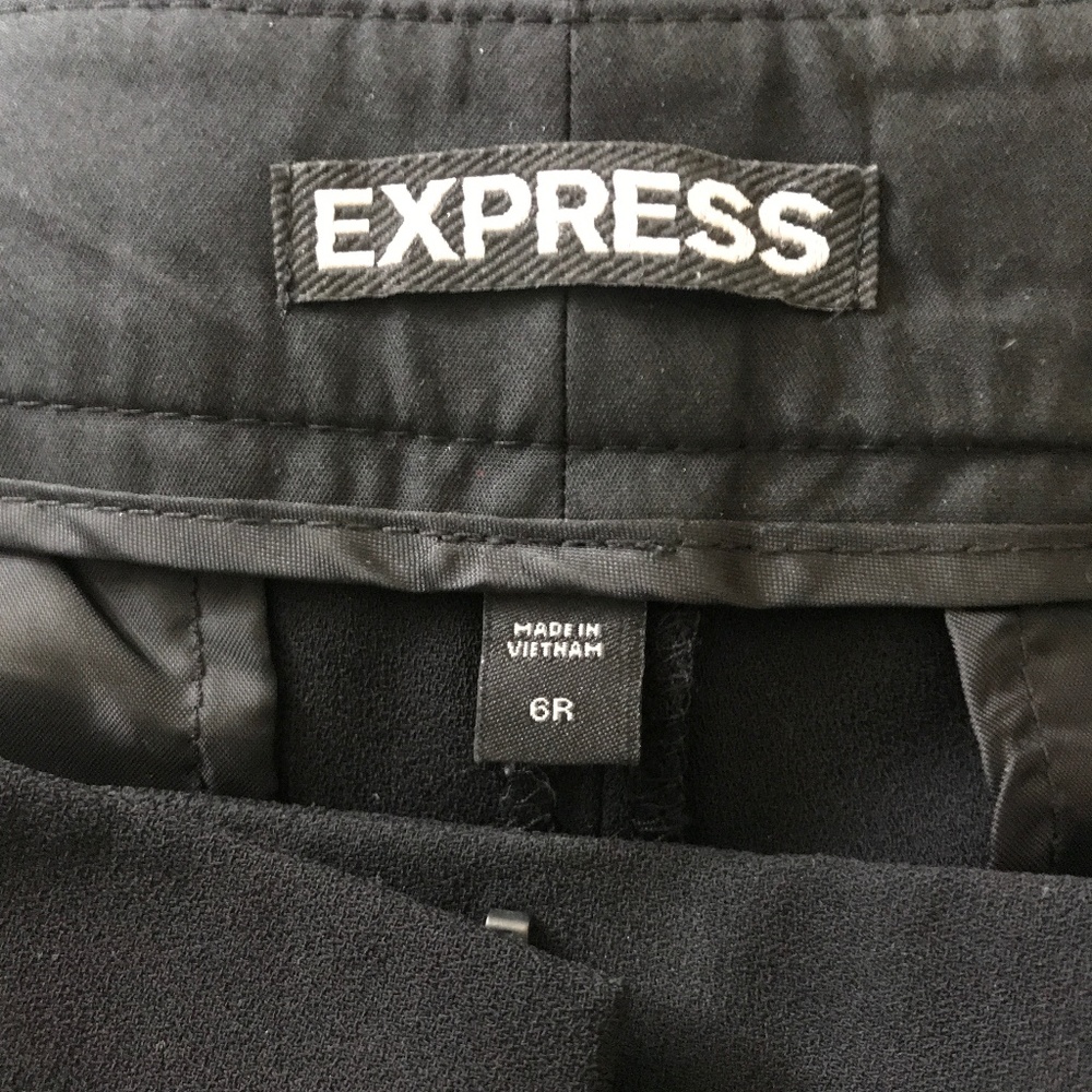 Express Black Wide Leg Dress Pants